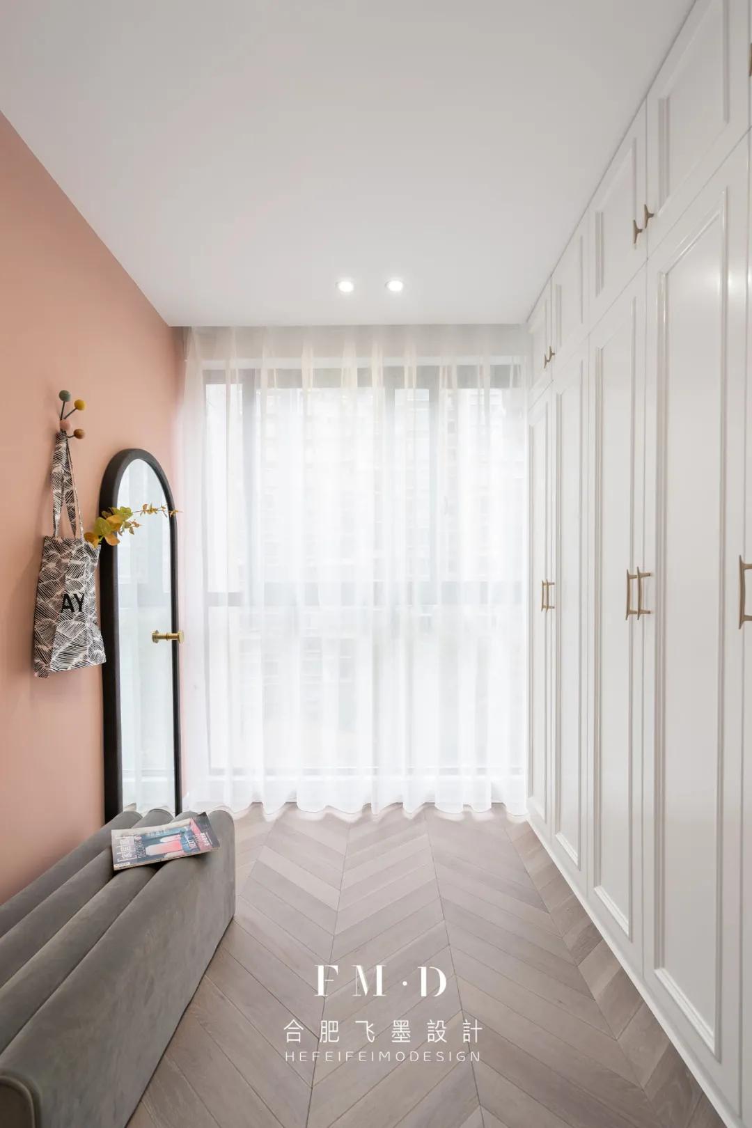 30平长方形主卧房间带衣帽间布局,衣帽间最佳布局图