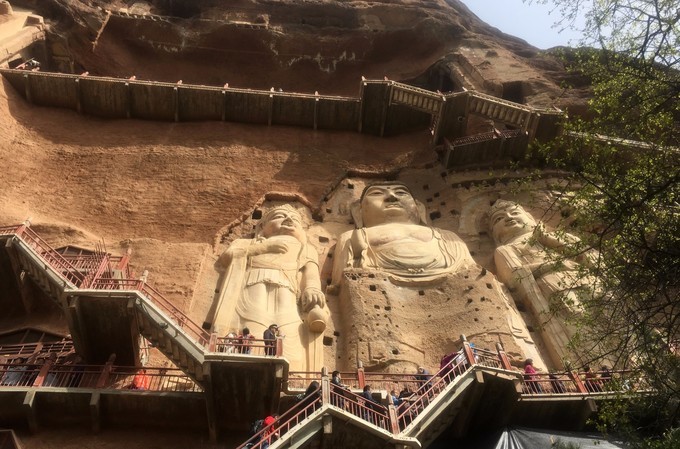 天水麦积山石窟是四大石窟吗,中国四大石窟麦积山风景区