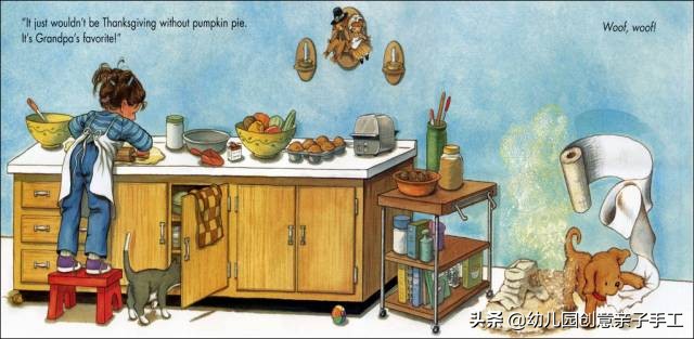 感恩节孩子英语启蒙选绘本,感恩节亲子绘本作品幼儿园制作