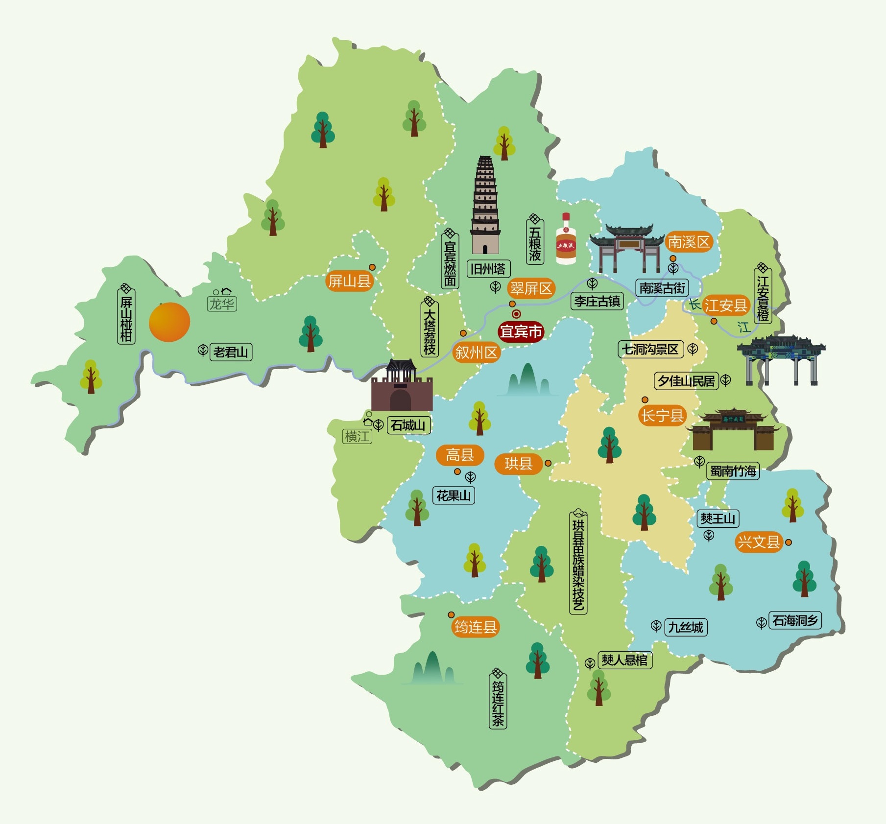 四川高县现有人口多少,宜宾翠屏区面积多少平方公里