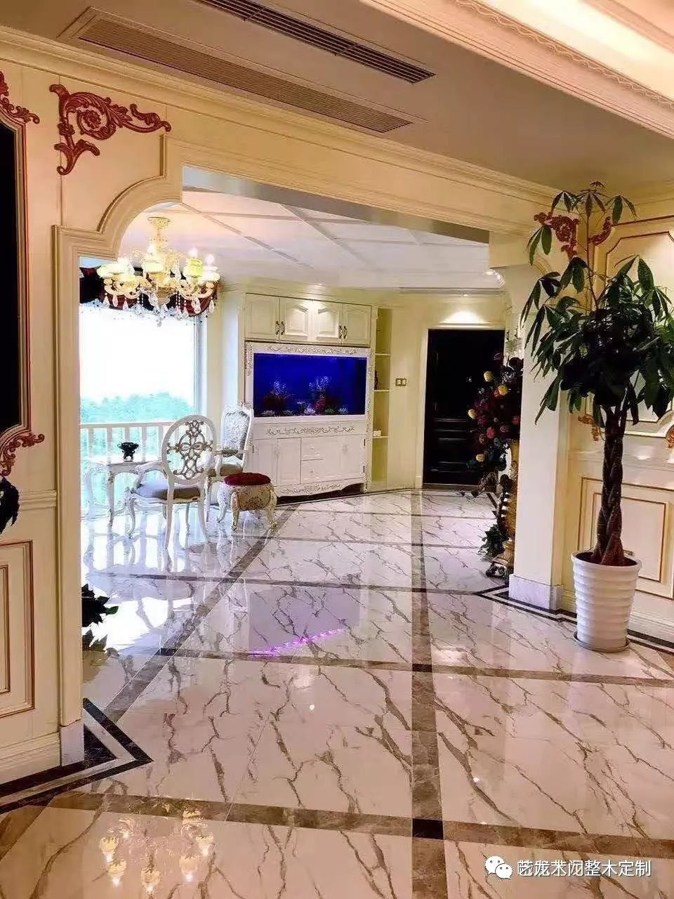 整木定制造型垭口,简约原木垭口定做