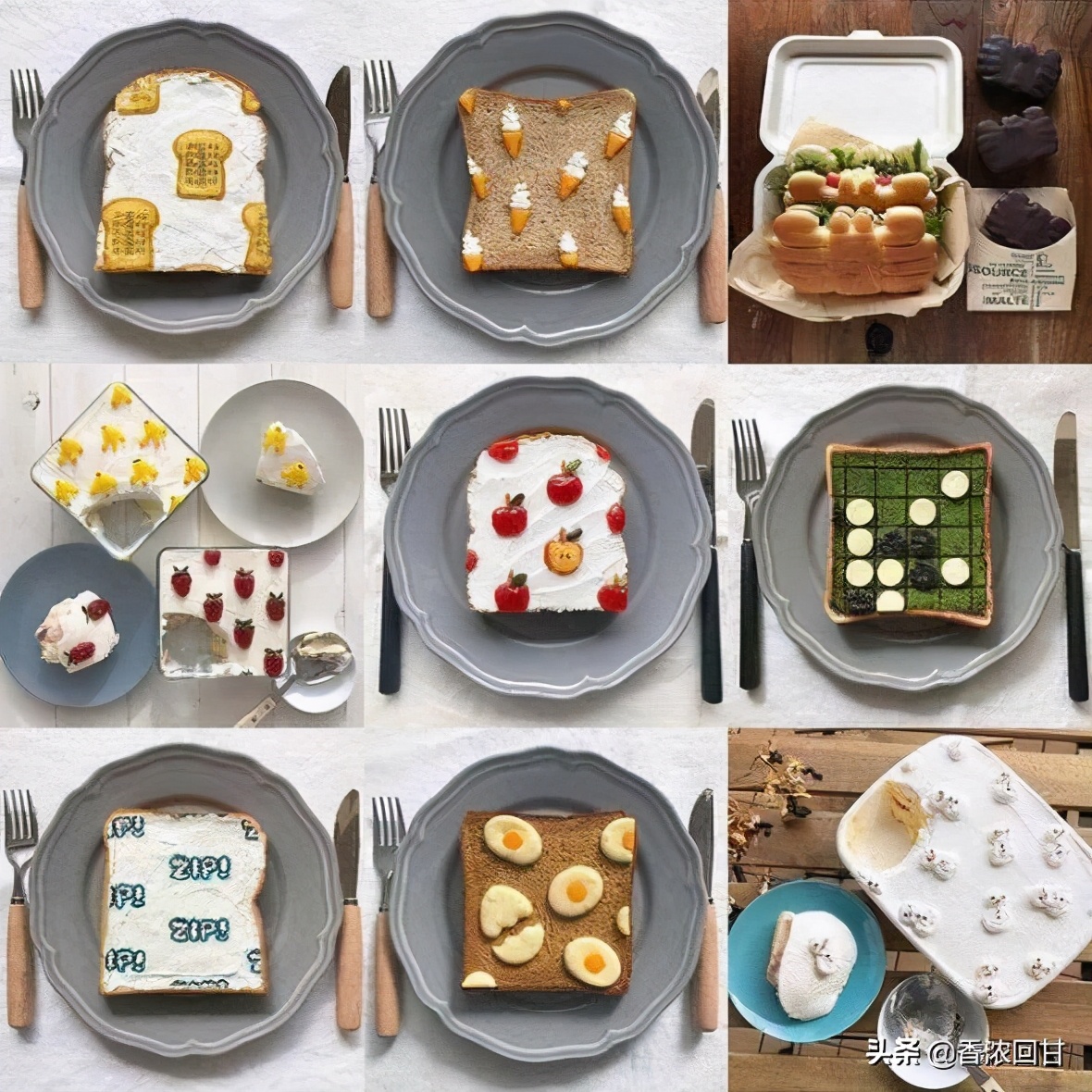 餐桌上的风景！日本美食家森映子的多士艺术很可爱治愈