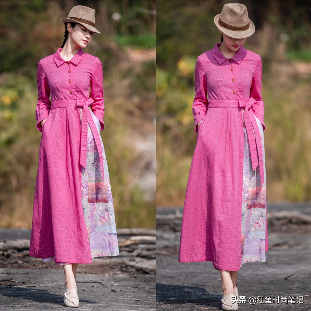 做一个内心淡然而纯净的女人，这10套简单舒服的棉麻风裙子，漂亮