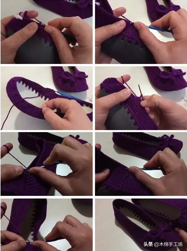 春天来了给自己添一双好鞋吧,春夏鞋子钩单鞋简单钩法