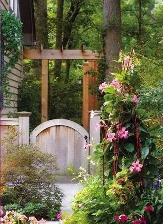 庭院栅栏门锁具,极简庭院栅栏门