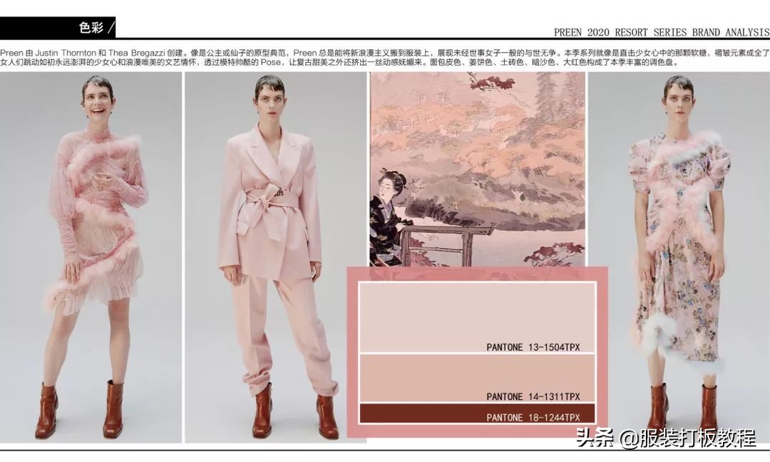 服装设计纹样款式图,服装设计潮流穿搭流行趋势