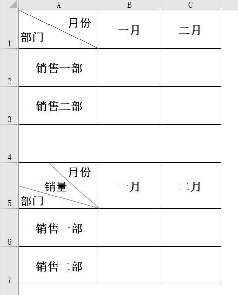 Excel表格中画斜线表头的方法，让你的表格更专业