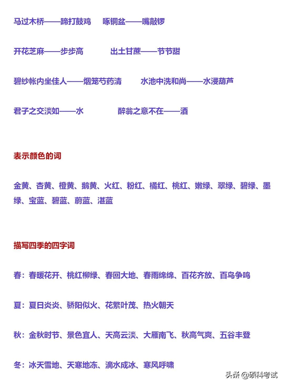 小学必备语文常识全知道,小学语文知识积累的技巧