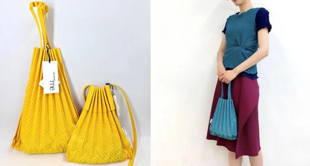 菱格褶皱链条包三宅一生,三宅小众菱格包