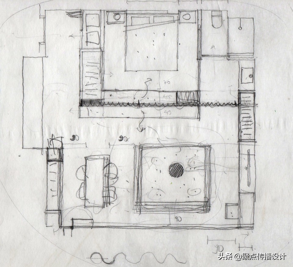 能在床中间加跟柱子，中国风水绝不允许！国外大师就是这么干的