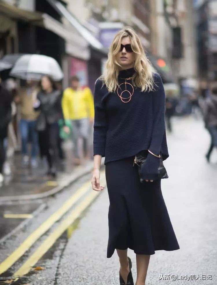 冬天戴出高级感的毛衣项链有几款,毛衣项链时尚款