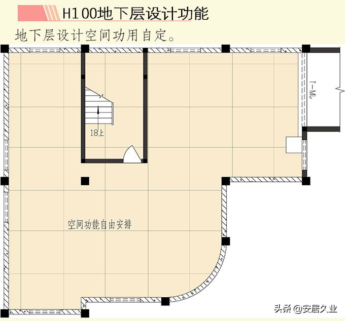 开间13.50米进深12米三层复式,8x13米农村三层复式旋转楼梯别墅