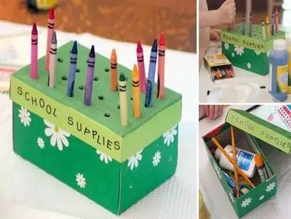 3-6岁儿童益智手工玩具鞋盒,幼儿园鞋盒里的动物世界手工作品