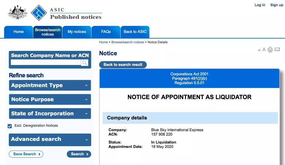澳洲企业破产,澳洲公司破产