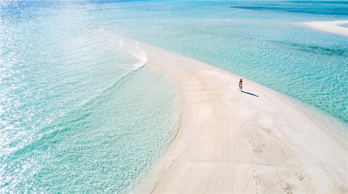 马尔代夫有拖尾沙滩的岛屿,马尔代夫有拖尾沙滩和水房的岛屿