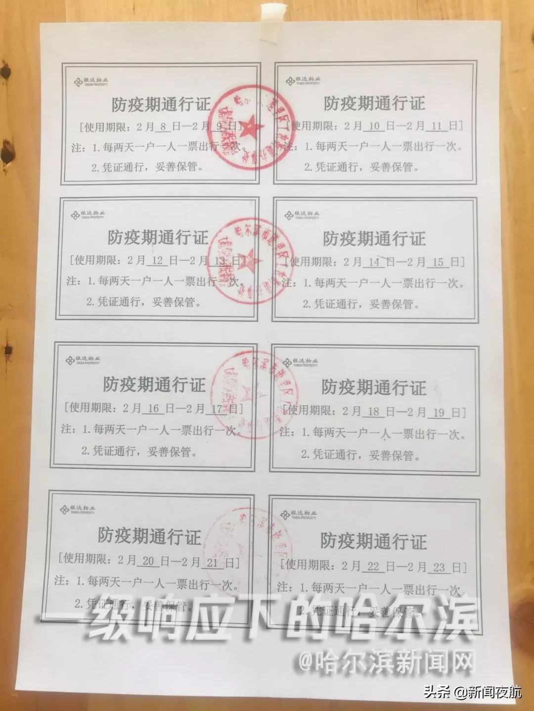 小区出入通行证哈尔滨,哈尔滨小区通行证