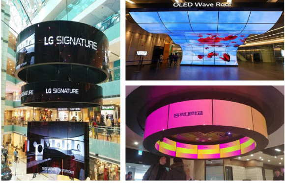 oled显示屏拼接效果,oled拼接屏和柔性屏