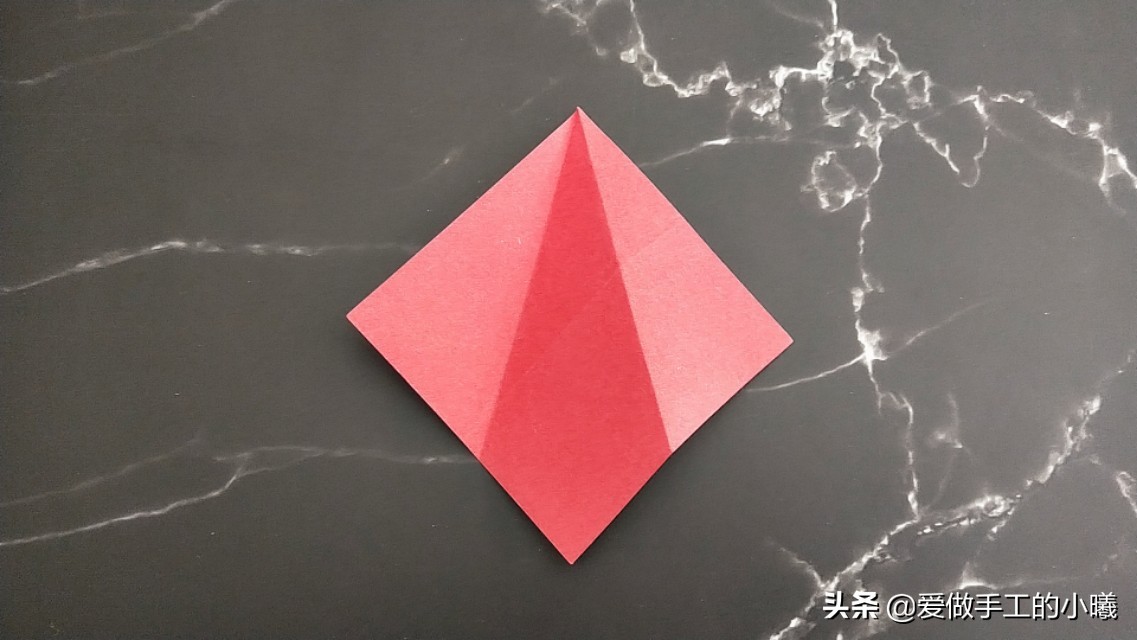 玫瑰花折纸图解,玫瑰花千纸鹤折纸图解