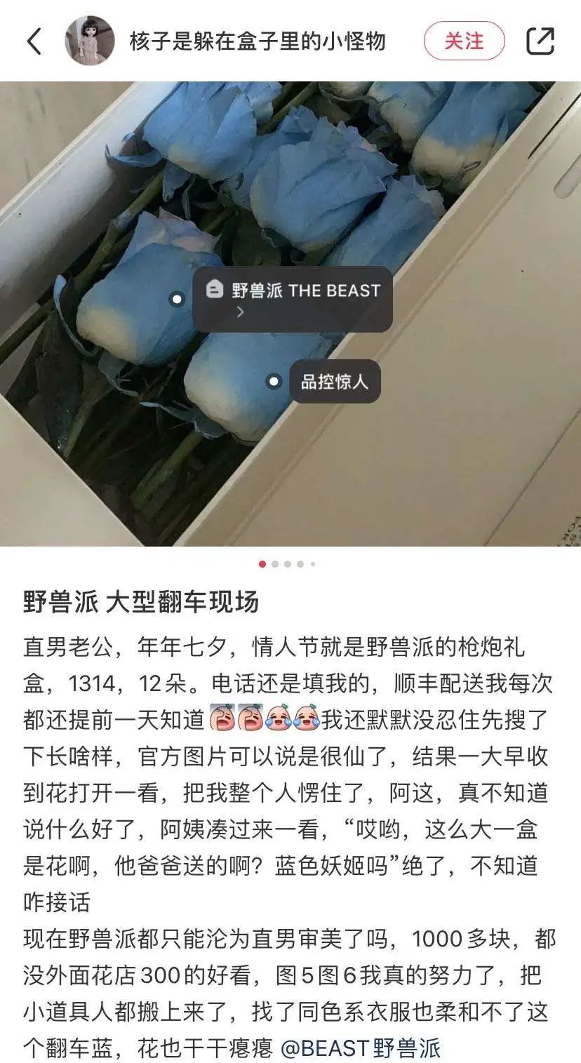 野兽派一支玫瑰多少钱,野兽派2万多的花