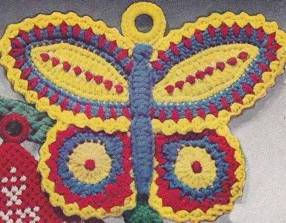 简单蝴蝶的钩织教程,钩针织蝴蝶教程简单易学