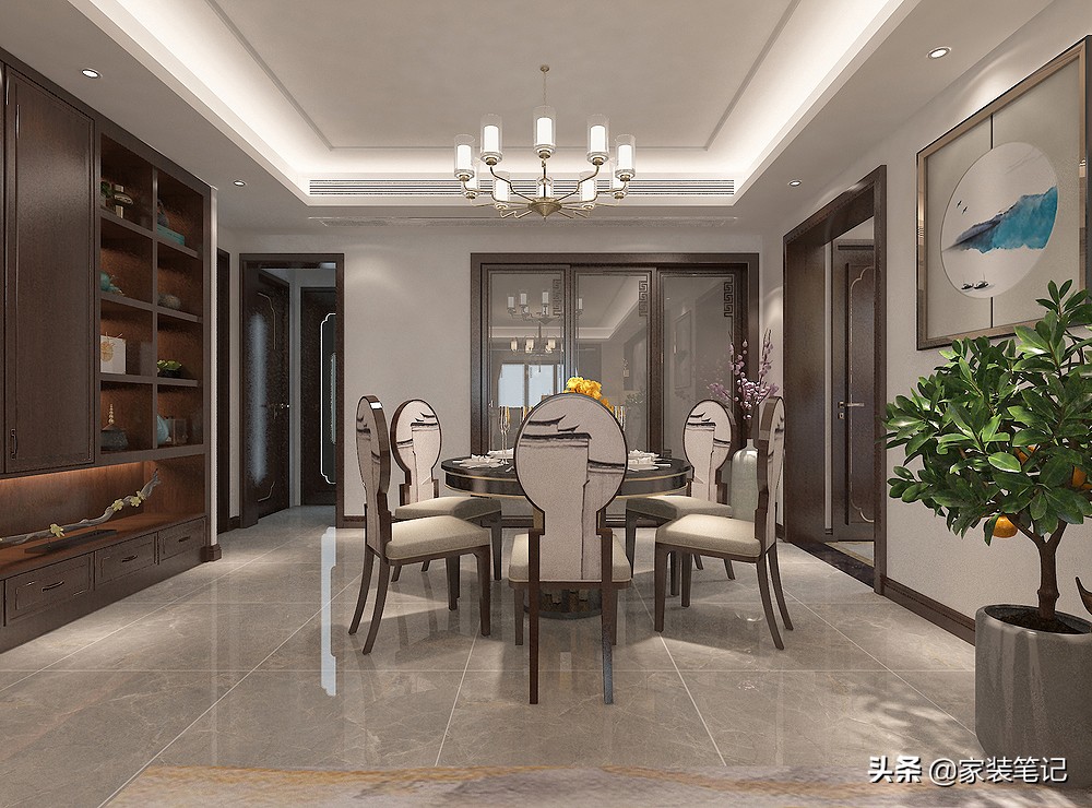 130平四房两厅两卫中式装修效果图,120平米小户型纯中式装修古典奢华