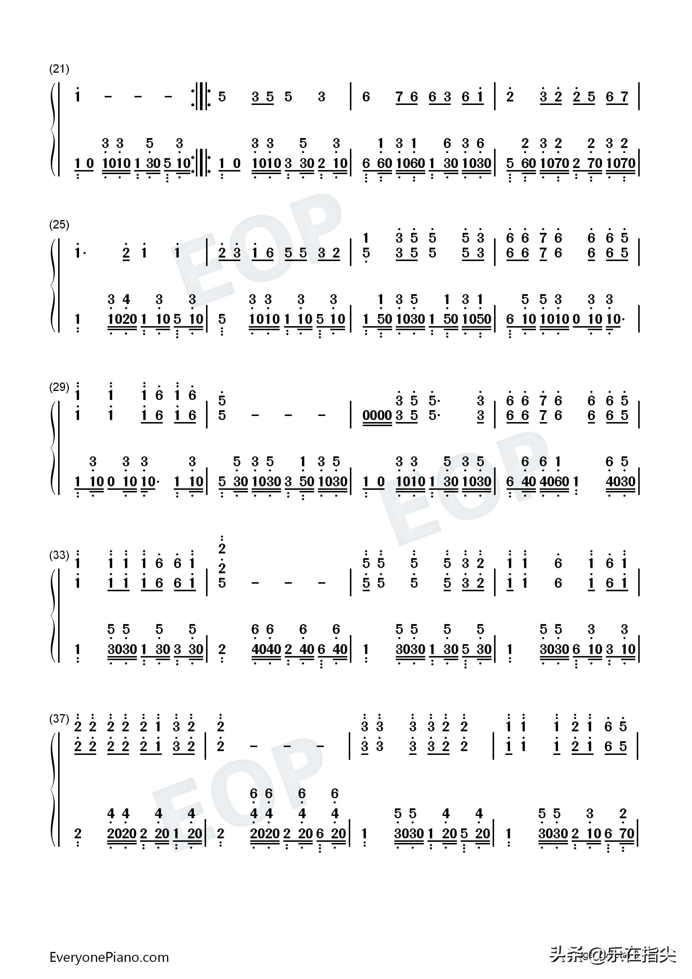 童年罗大佑钢琴五线谱完整版双手,罗大佑童年歌曲的五线谱