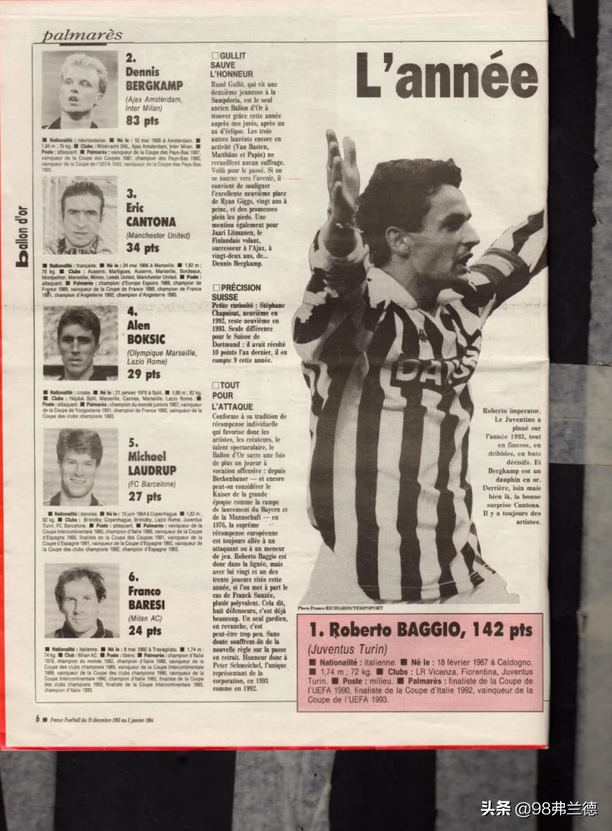 巴乔国家队27球,巴乔卸球