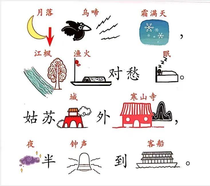 幼儿必背古诗配图,60首幼儿趣味古诗