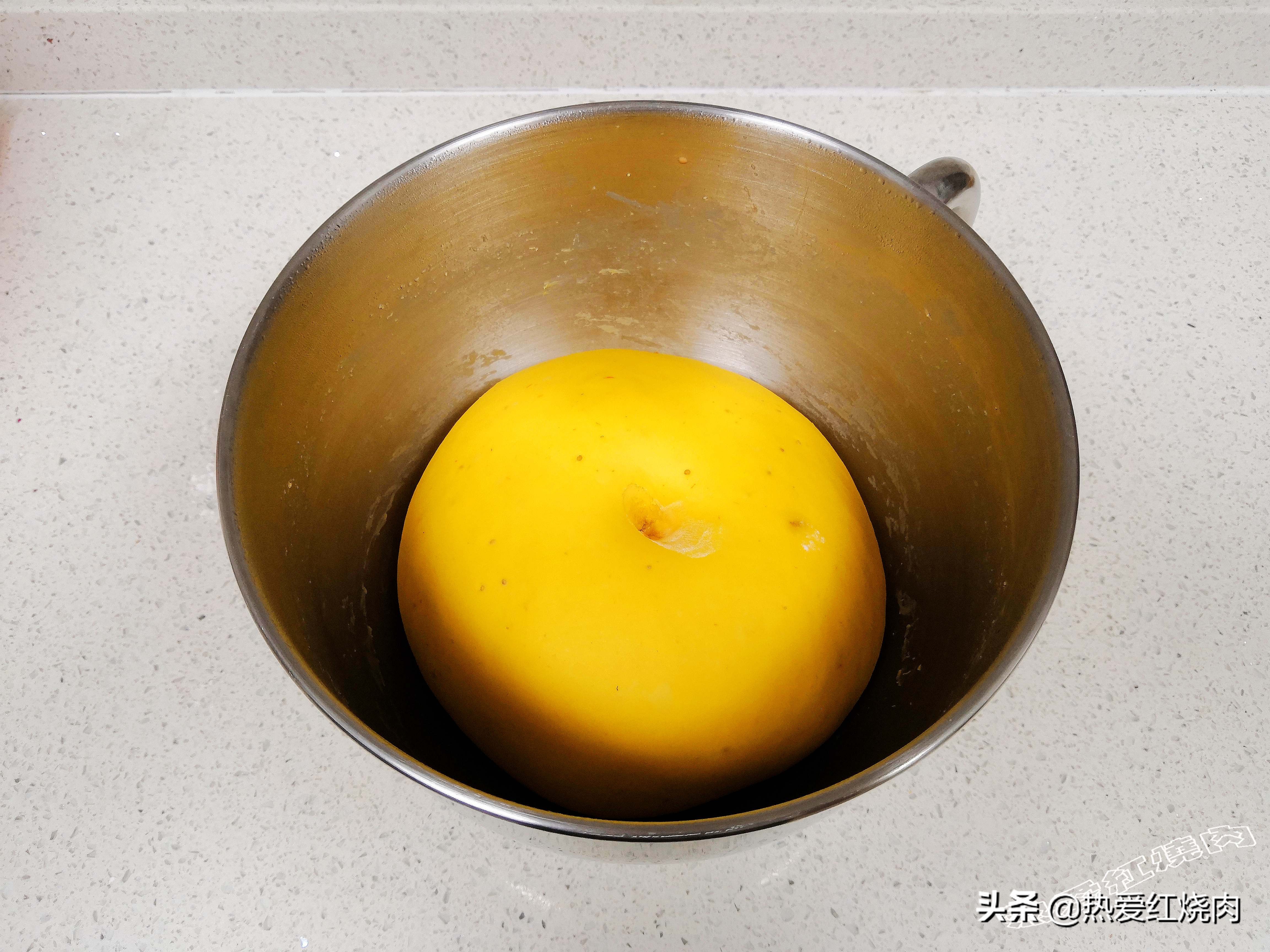 拉丝大面包不用烤箱不加一滴水,柔软拉丝面包烤箱的做法