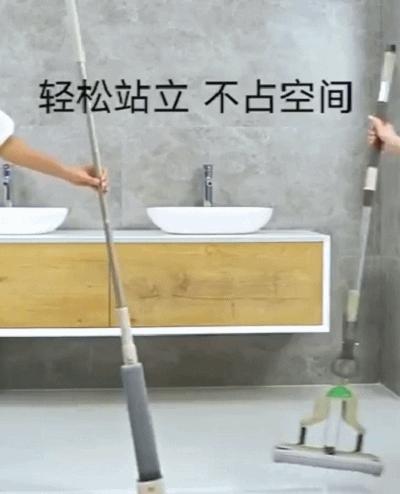 地板用什么拖把拖得比较干净,拖把轻轻拖几下地板就变干净了