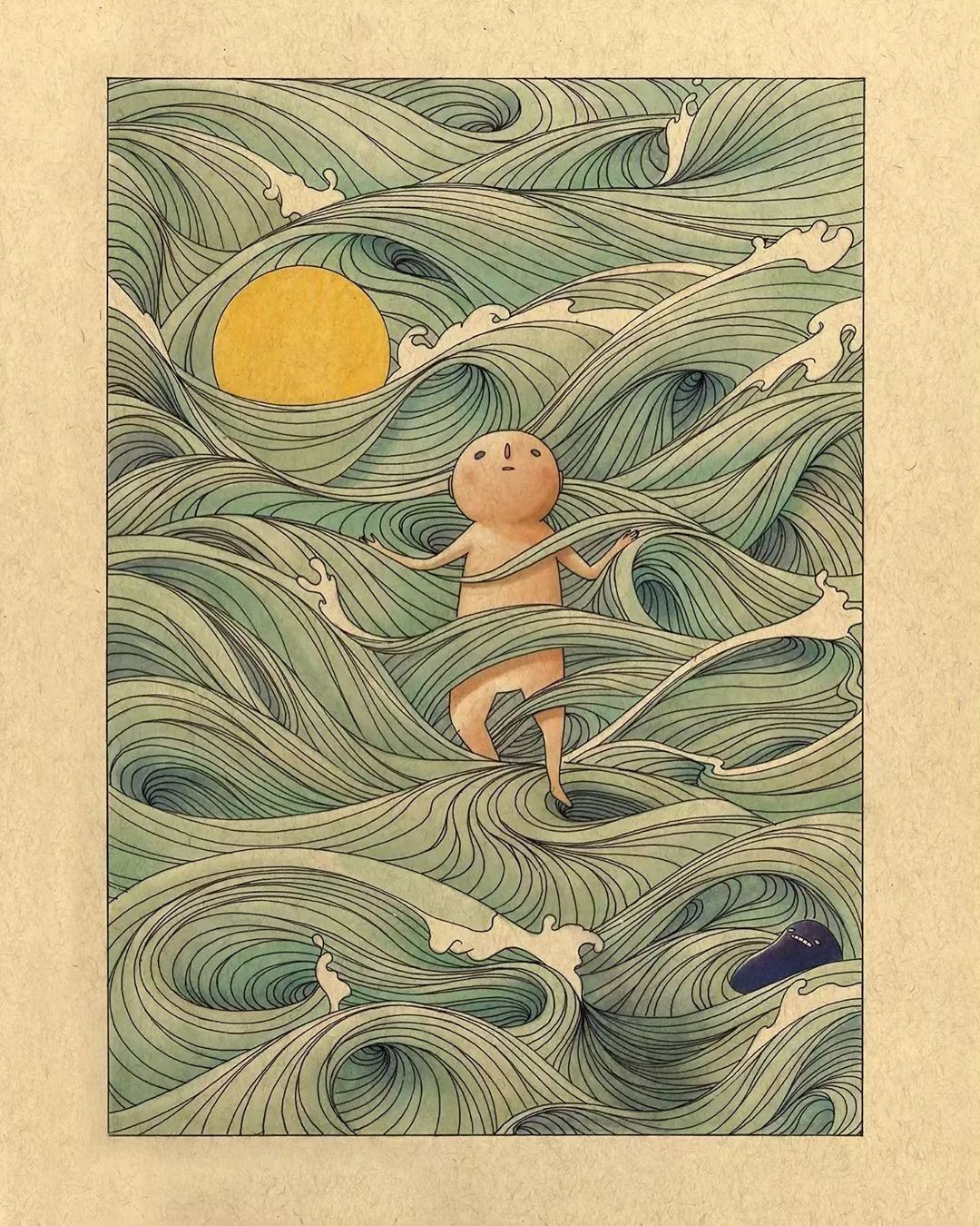 插画师孤独,插画孤独作品