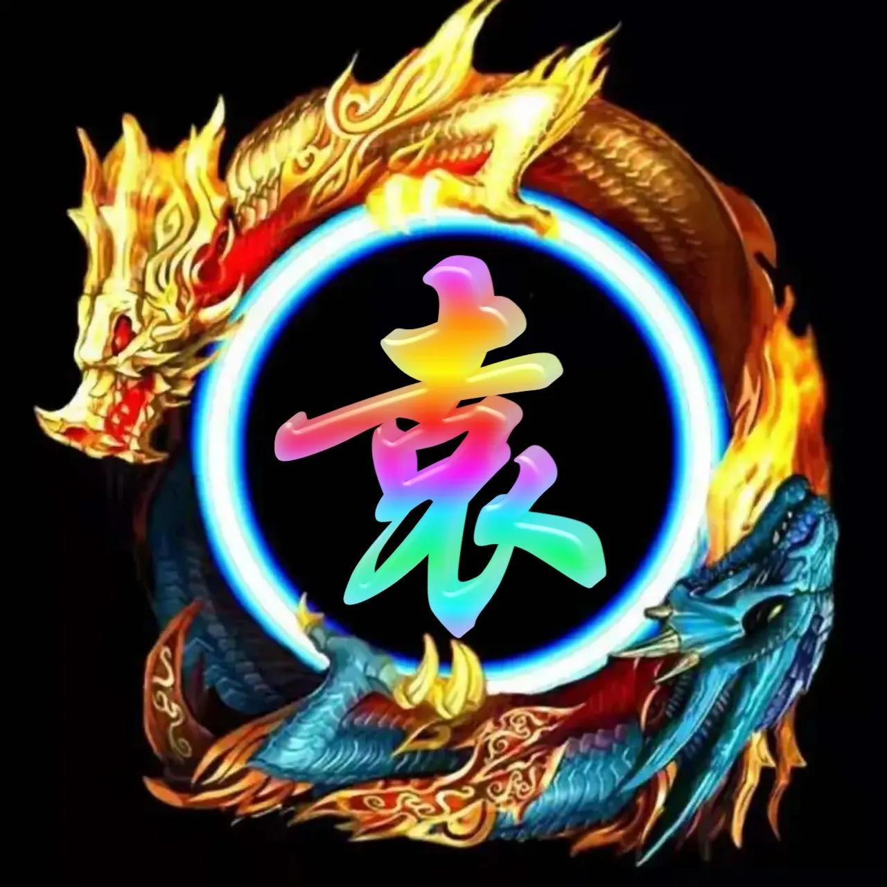 李姓氏微信头像带龙图案,冰墩墩姓氏微信头像龙