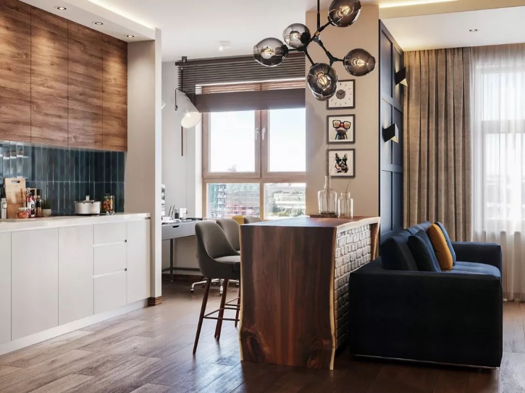 房子都是自己设计的,房子再小也要尝试一下法式风