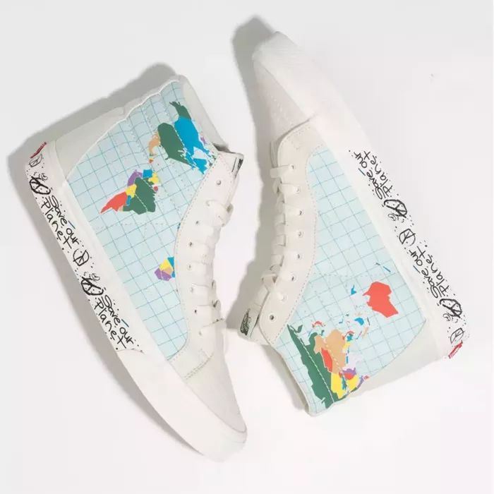 Vans环保联名每款都想要!印满地图