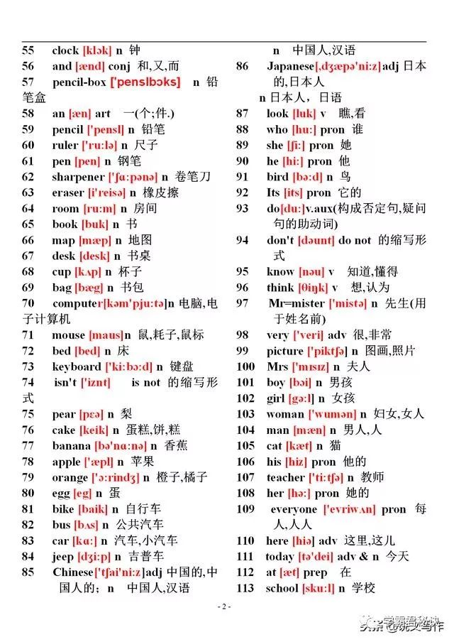 六年级英语下册陕旅版单词表音标,初中英语单词大全10000个