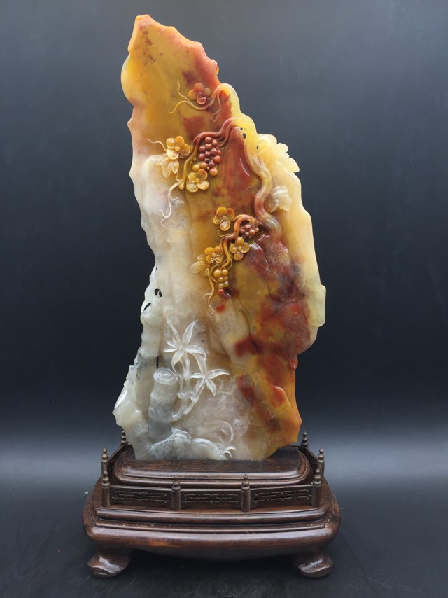 巧雕各种各样的寿山石图片,寿山石雕刻大师石怪