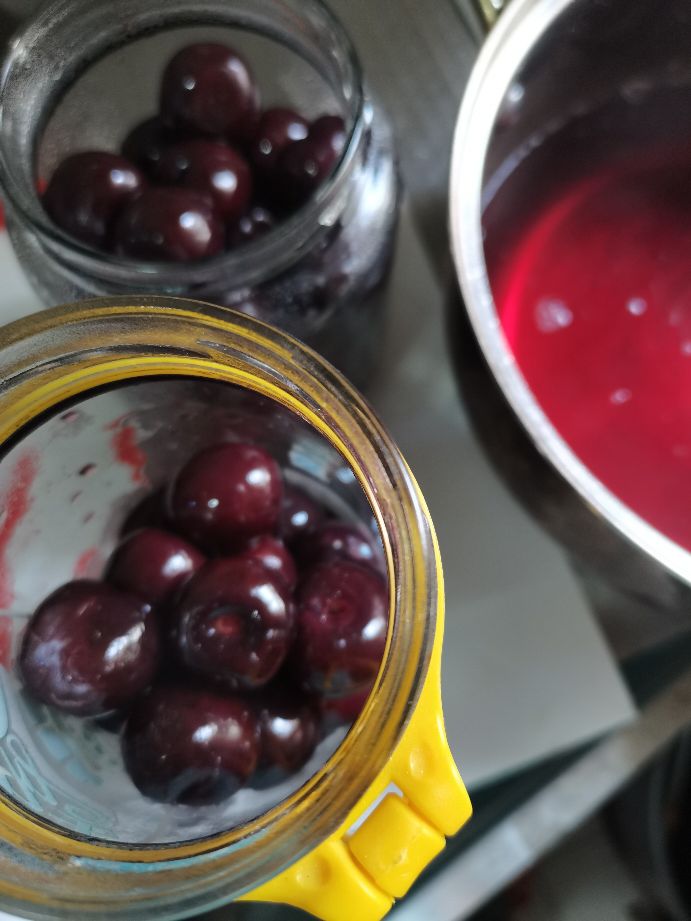 蒸樱桃罐头做法,樱桃版水果罐头