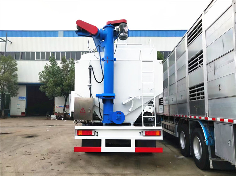 东风天锦十五吨饲料运输车报价,240匹东风天锦散装饲料车