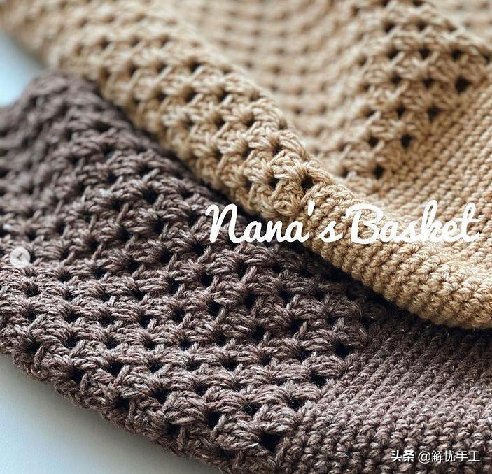 韩国钩针教程,简单的钩针编织包