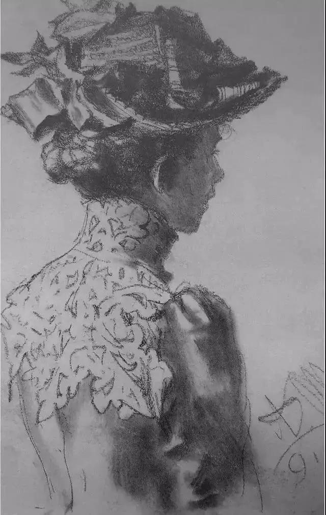 门采尔风景速写高清大图,速写临摹大师作品