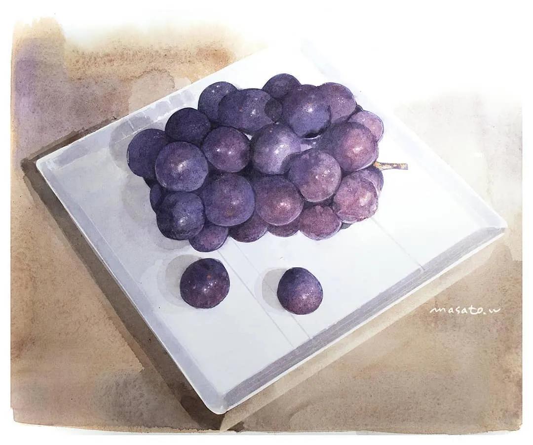 水彩大师笔下的花卉,简单唯美的水彩花卉