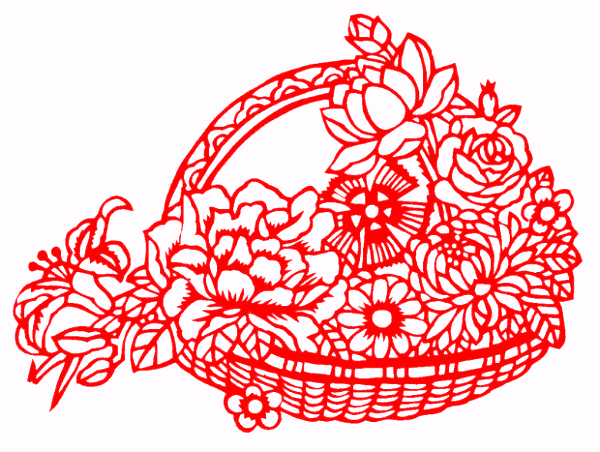 对称图形剪纸窗花,民俗窗花介绍