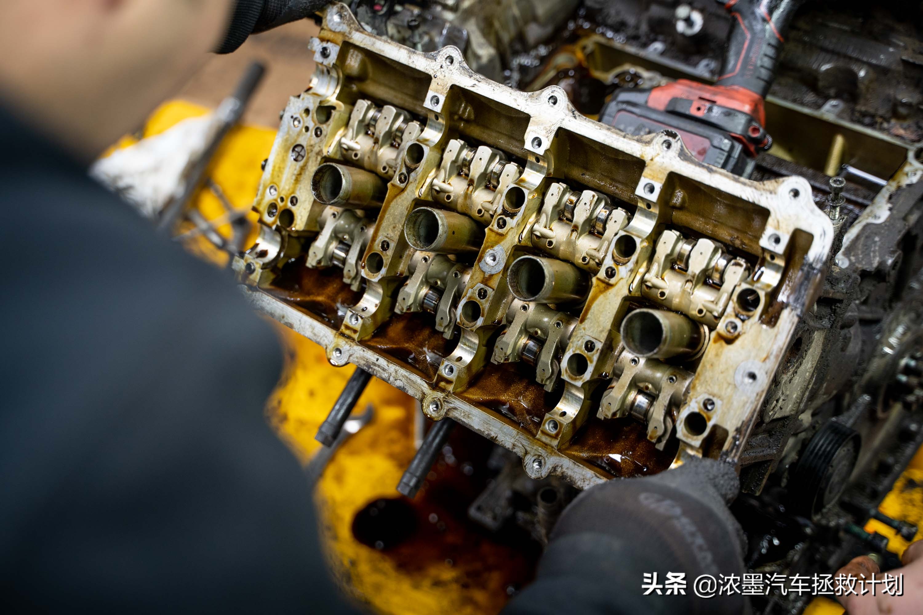 奥迪a6发动机大修全过程,翻新奥迪a6大修发动机