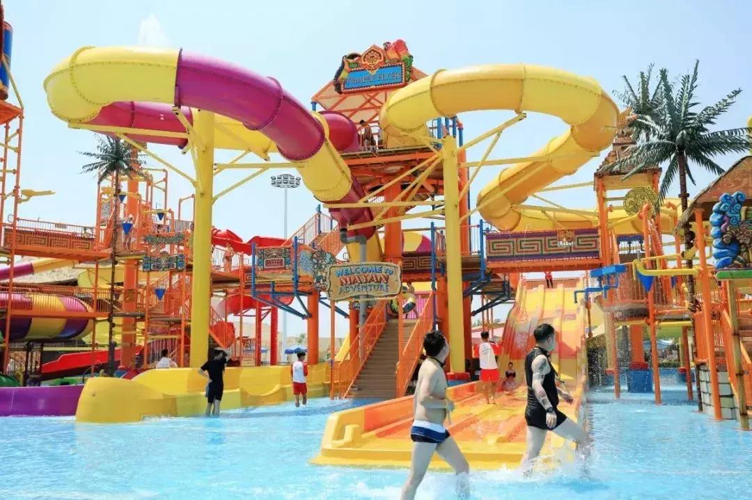 150000m²！天津欢乐谷的玛雅海滩水公园，真是太好玩了