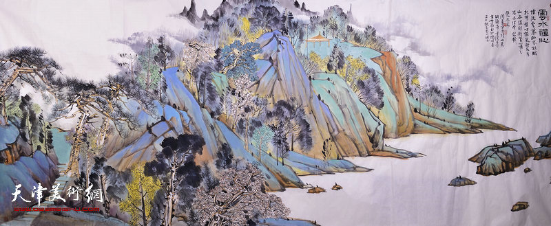 天津市青年山水画家闫勇,天津画家闫勇作品