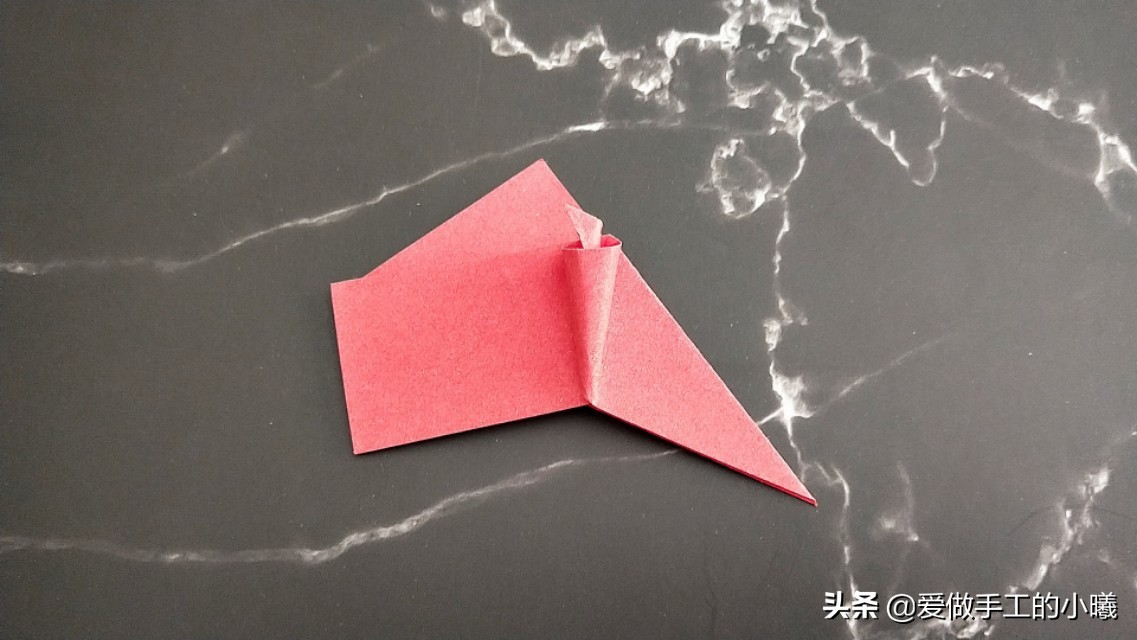 玫瑰花折纸图解,玫瑰花千纸鹤折纸图解