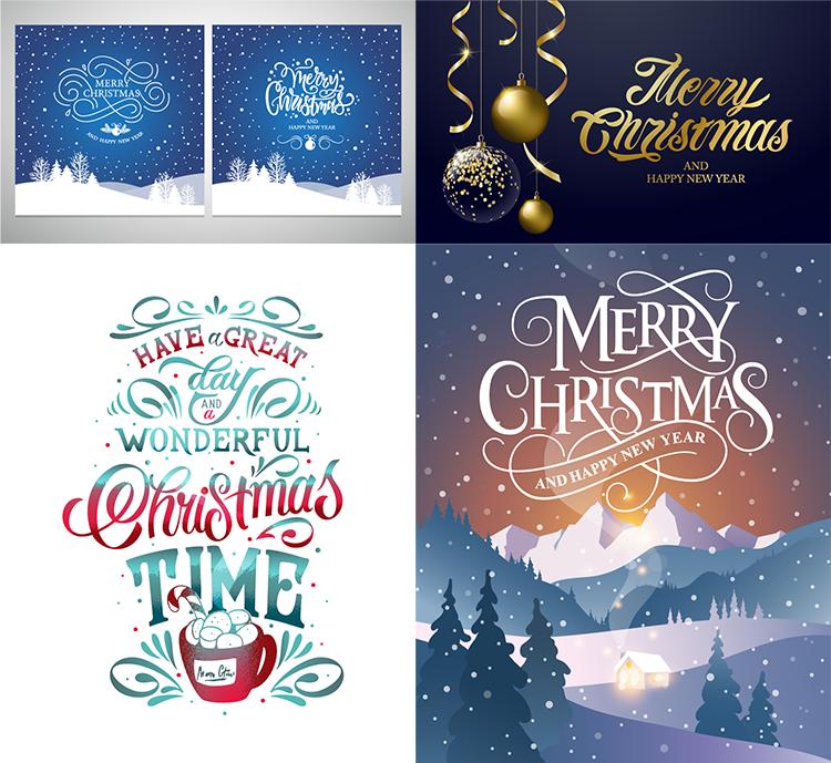 圣诞节主题海报制作图片,圣诞节海报素材和教程视频