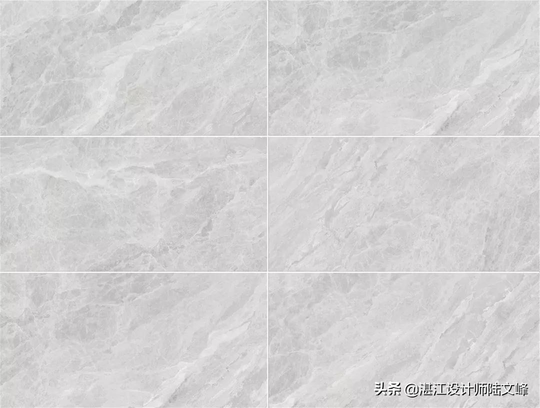 大理石瓷砖永不过时的地砖颜色,有大理石纹的浅灰色瓷砖