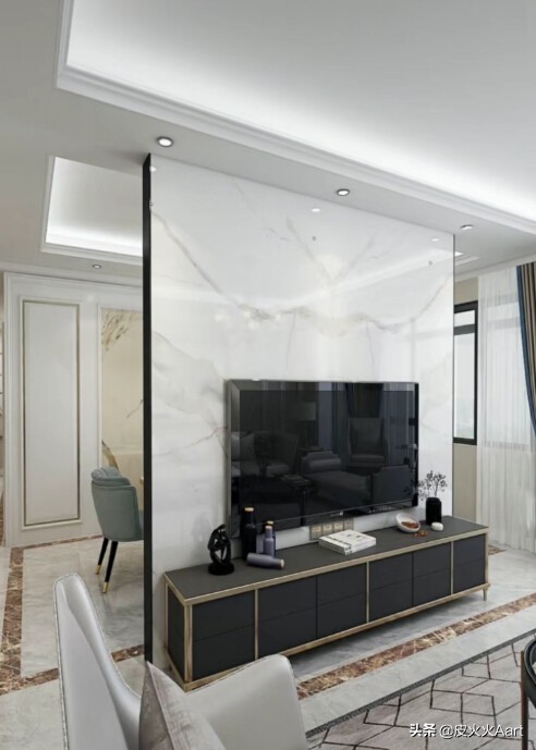 没有豪华的装修却有很美的背景墙,复式背景墙怎么装修才高档