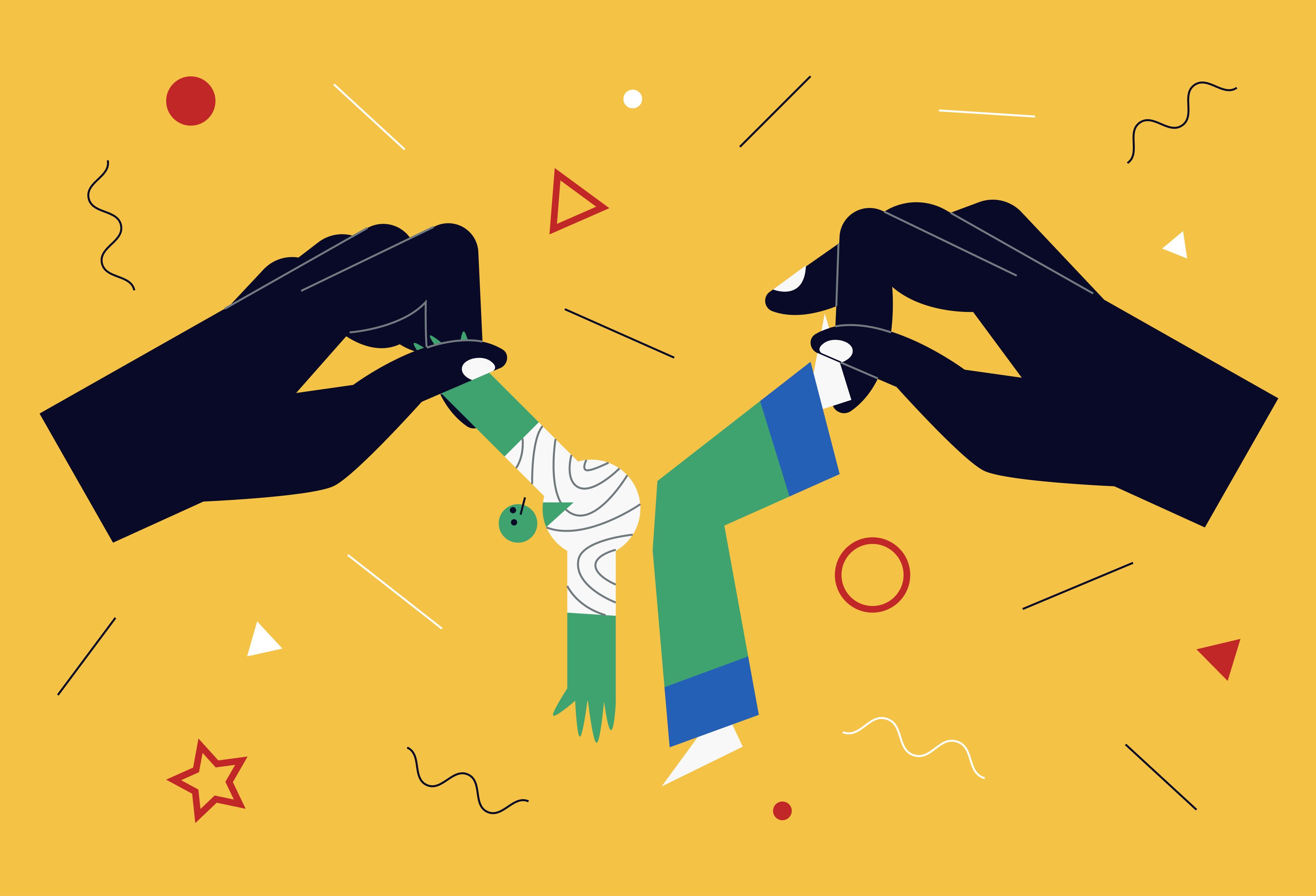 矢量人物插画素材,人物矢量图插画